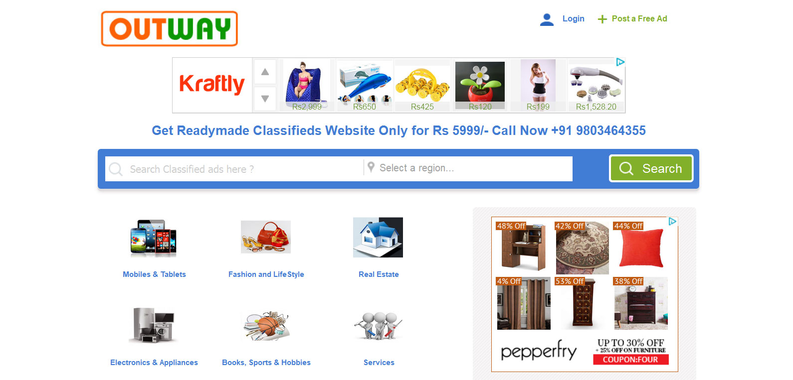 buy readymade classified website