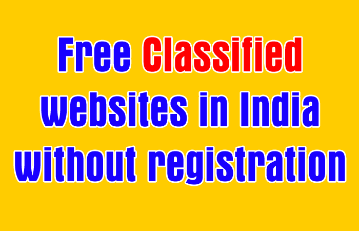 Free classified websites in India without registration