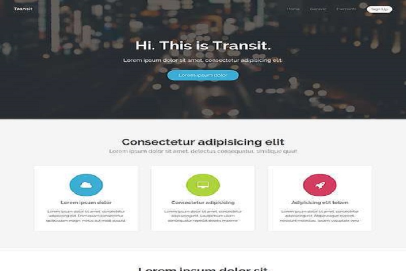 website template